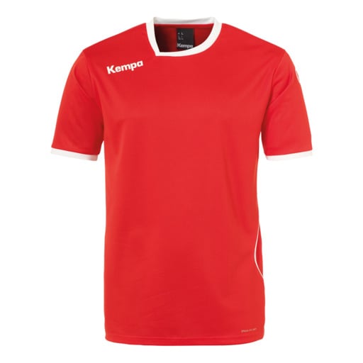 Camiseta Kempa vermelha/branca da Curve