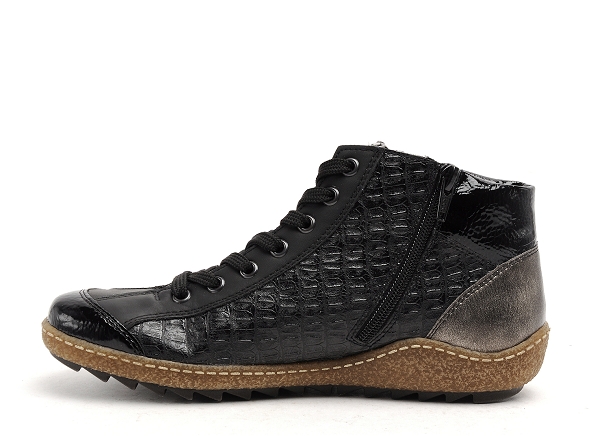 Rieker boots bottine plates femme l7541 noir