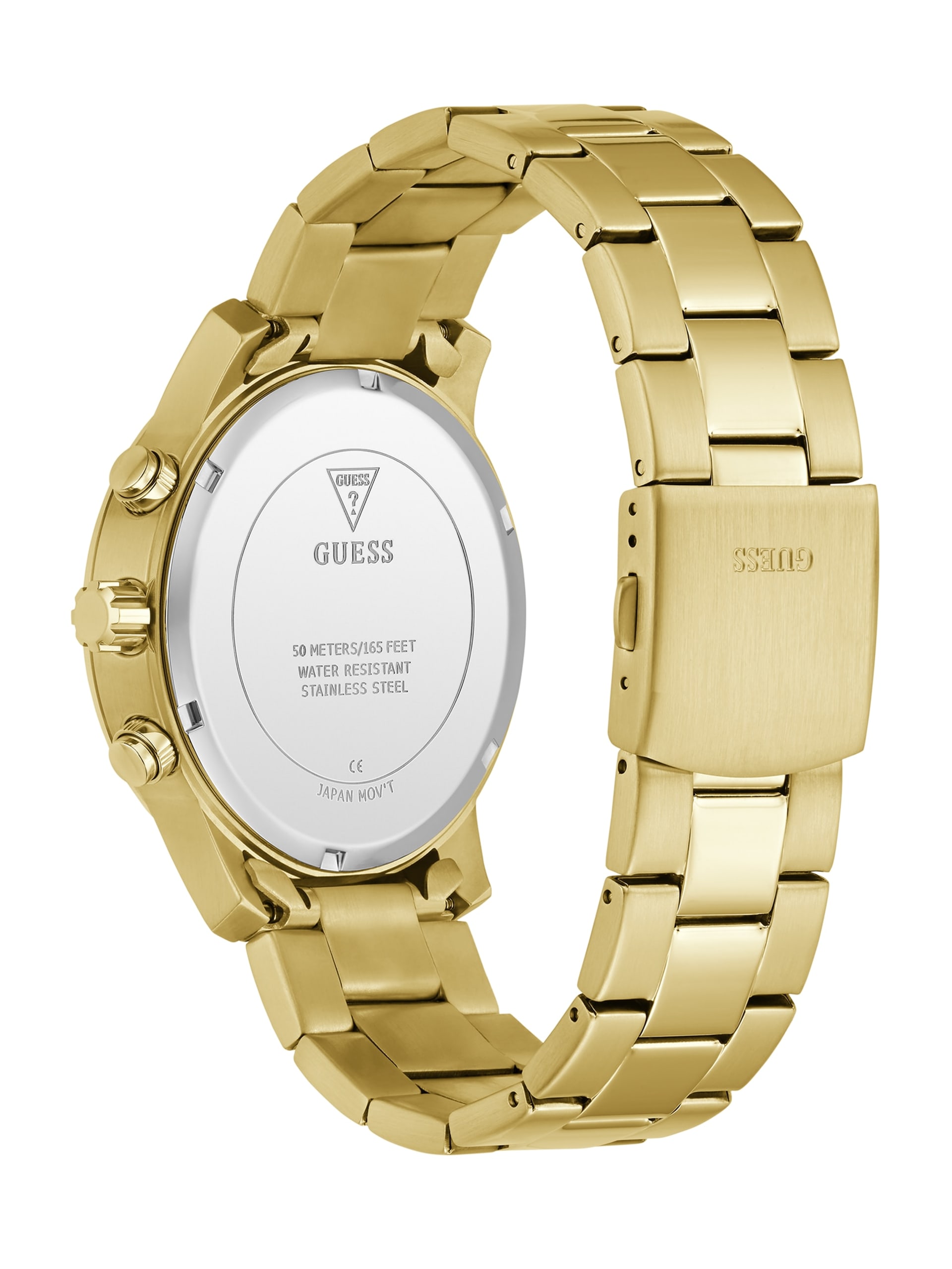 Relógio multifuncional em aço inoxidável de 44 mm