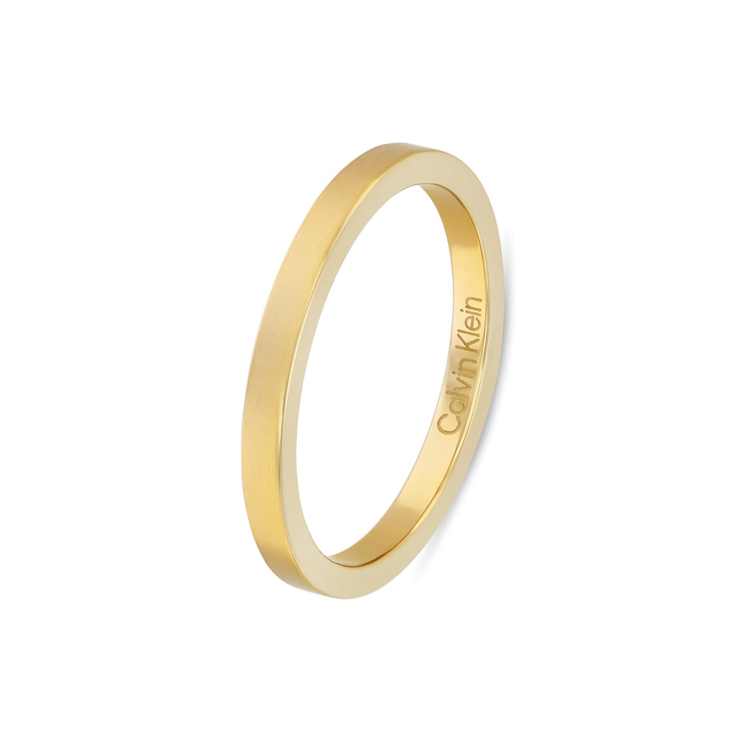 Calvin Klein Damenring Trio Goldig