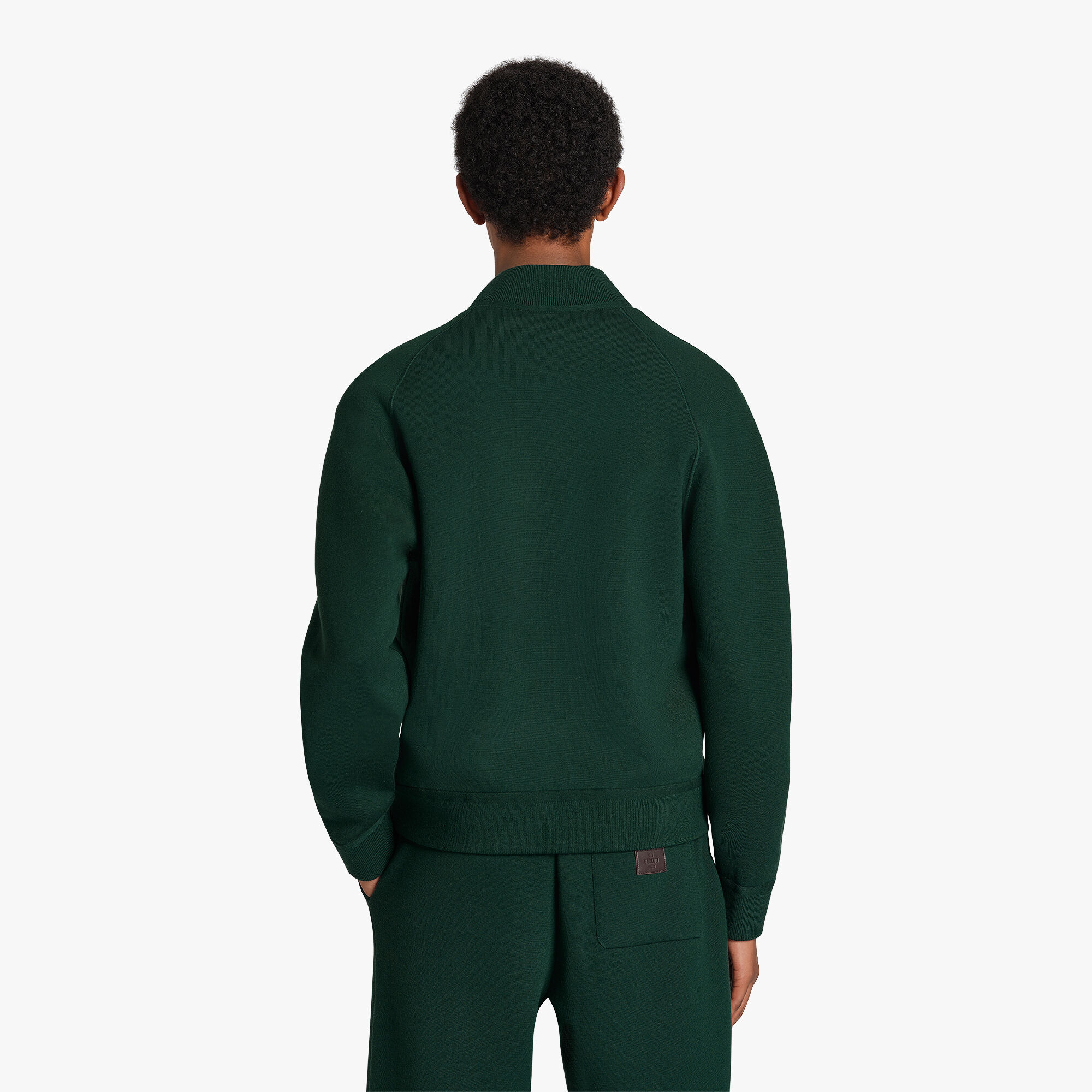 Blouson En Laine Double Face Scritto