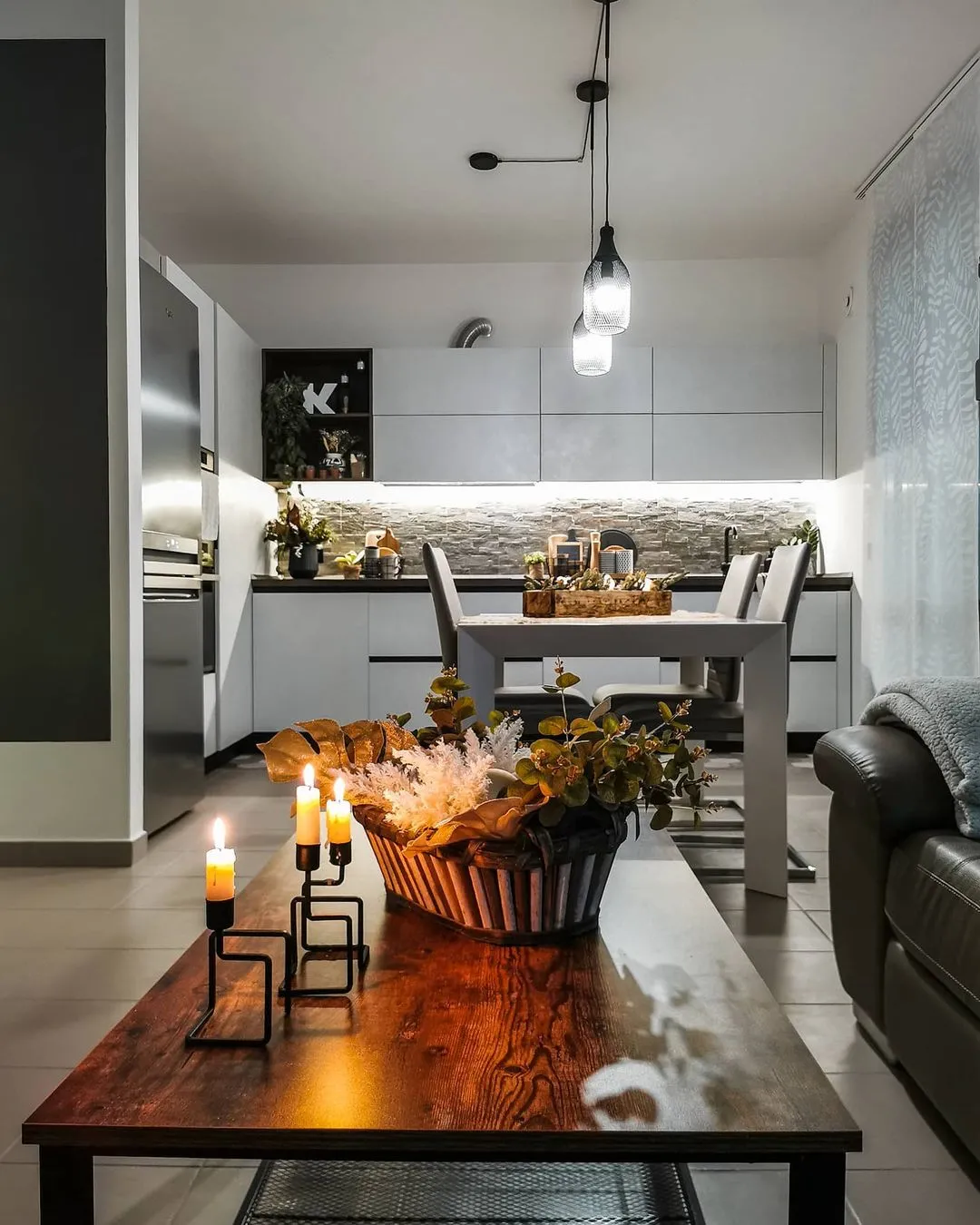 Salontafel ASTON Bruin/zwart