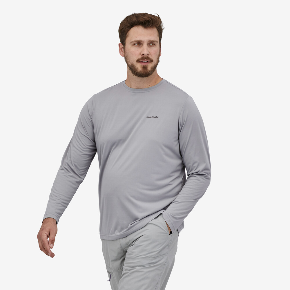 Capilene Herren-Langarmshirt mit coolem Fischmotiv