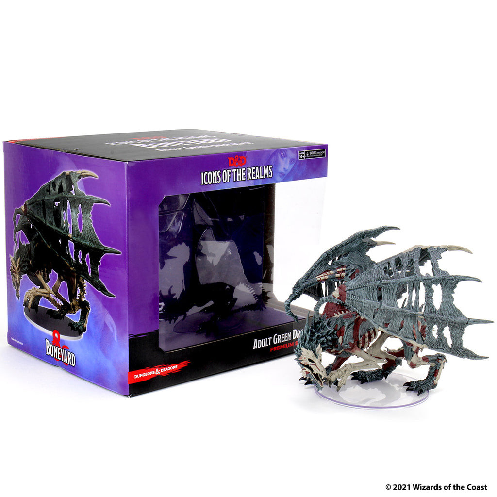 D&D Icons of the Realms Boneyard Premium - Green Dracolich