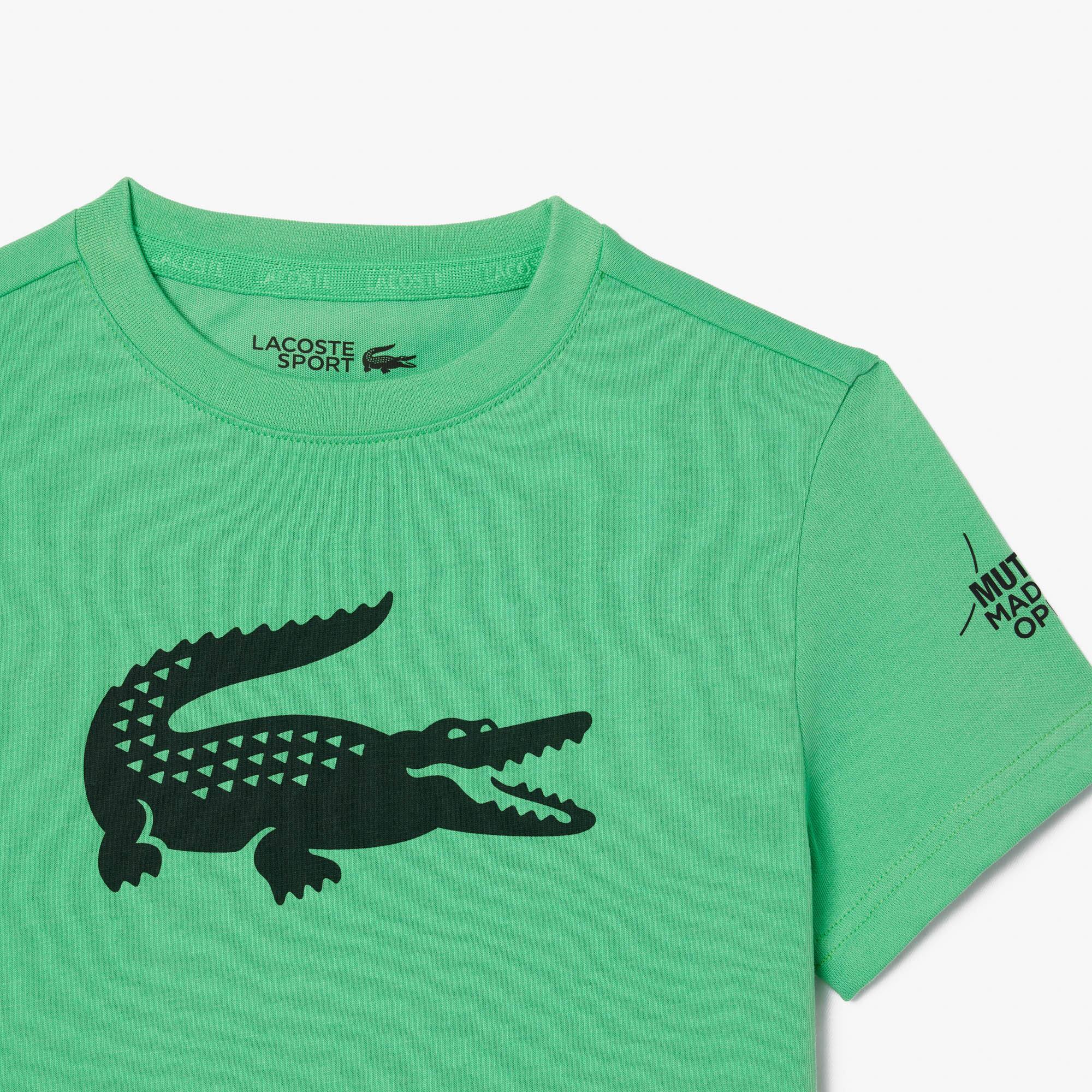 Tennis T-Shirt Mutua Madrid Open Edition T-Shirts & Hemden - Grün - Lacoste - Kinder