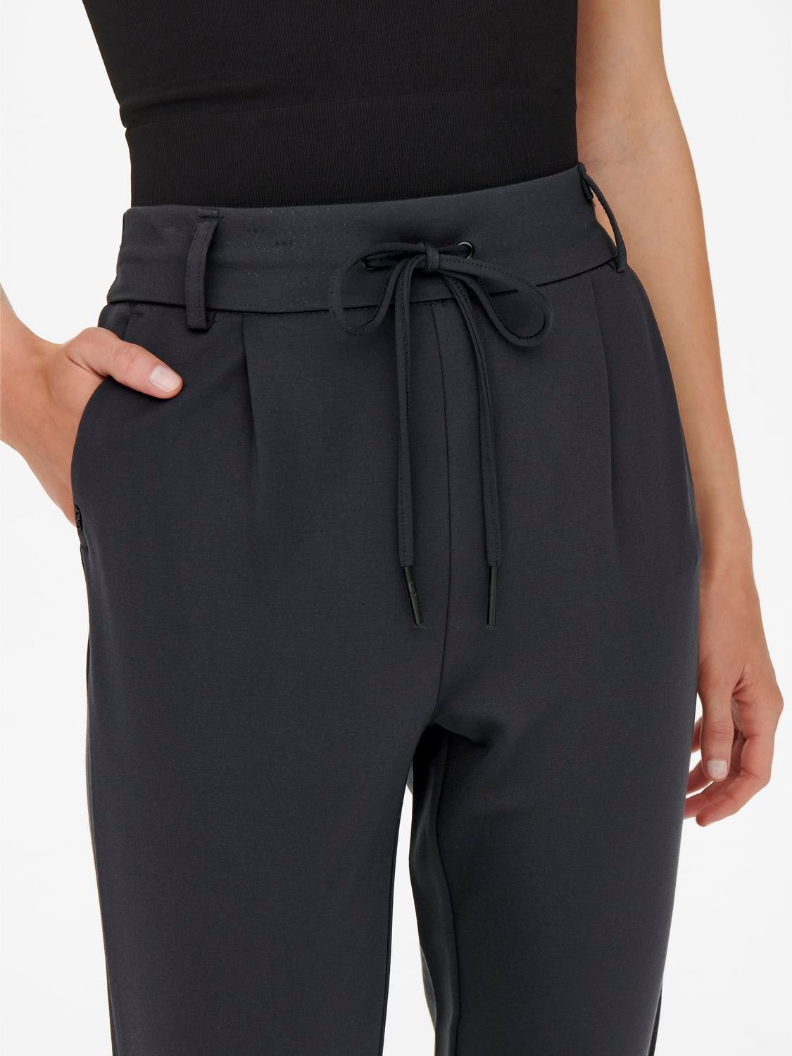 ONLPOPTRASH Mittlere Taille Normal geschnitten Klassische Hose Blue Graphite