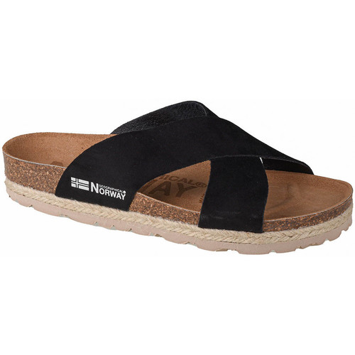 Geographical Norway - Sandalias Bios Tiras Cruzadas Negro