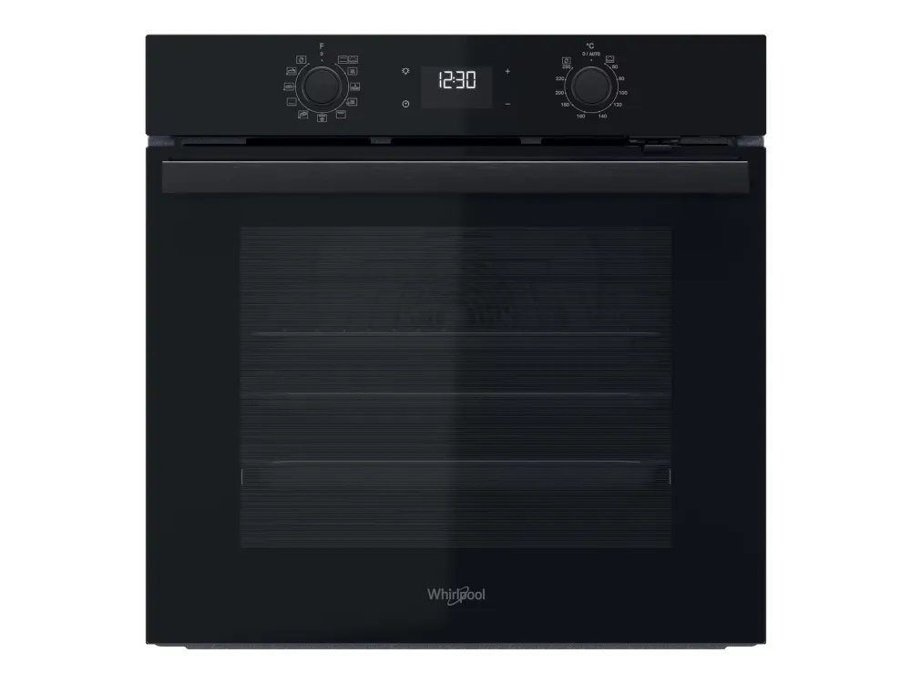 Whirlpool OMR58HU1B - Ovn - til indbygning - niche - bredde: 56 cm - dybde: 56 cm - højde: 58.3 cm - med selv-rengøring - Klasse A  - sort