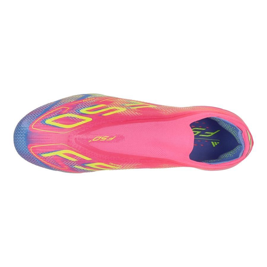adidas F50   Laceless FG Mystic Victory - Lucid Pink/Lucid Lemon/Blue Fusion