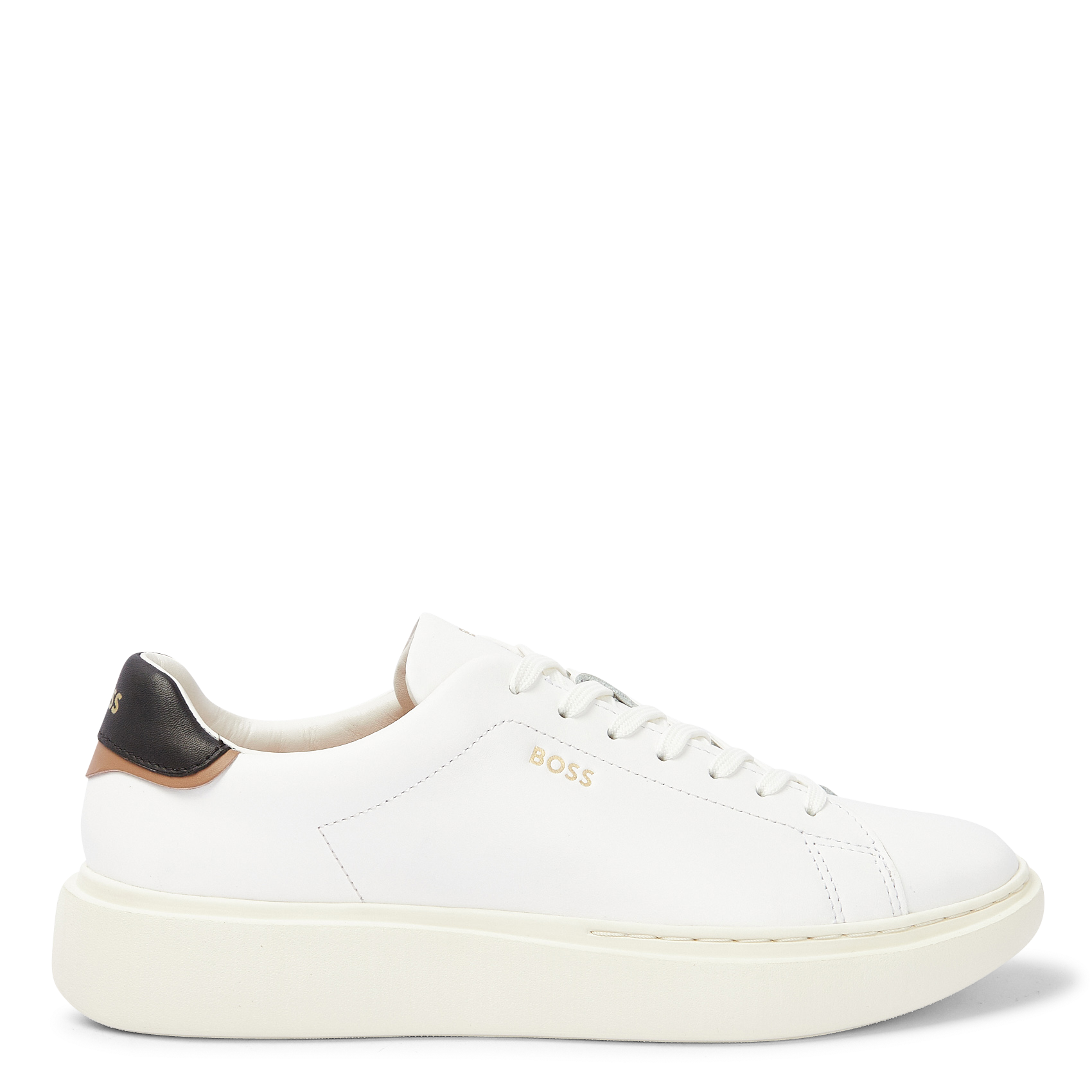 AMBER - Baskets basses en cuir| Blanc