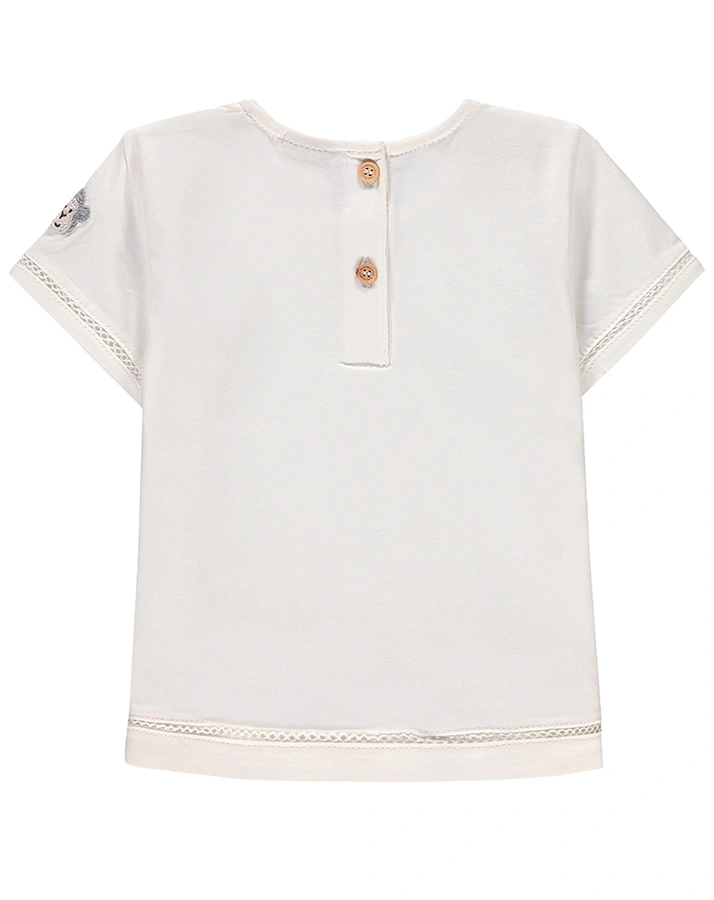 T-Shirt SIMPLE BOW in snow white