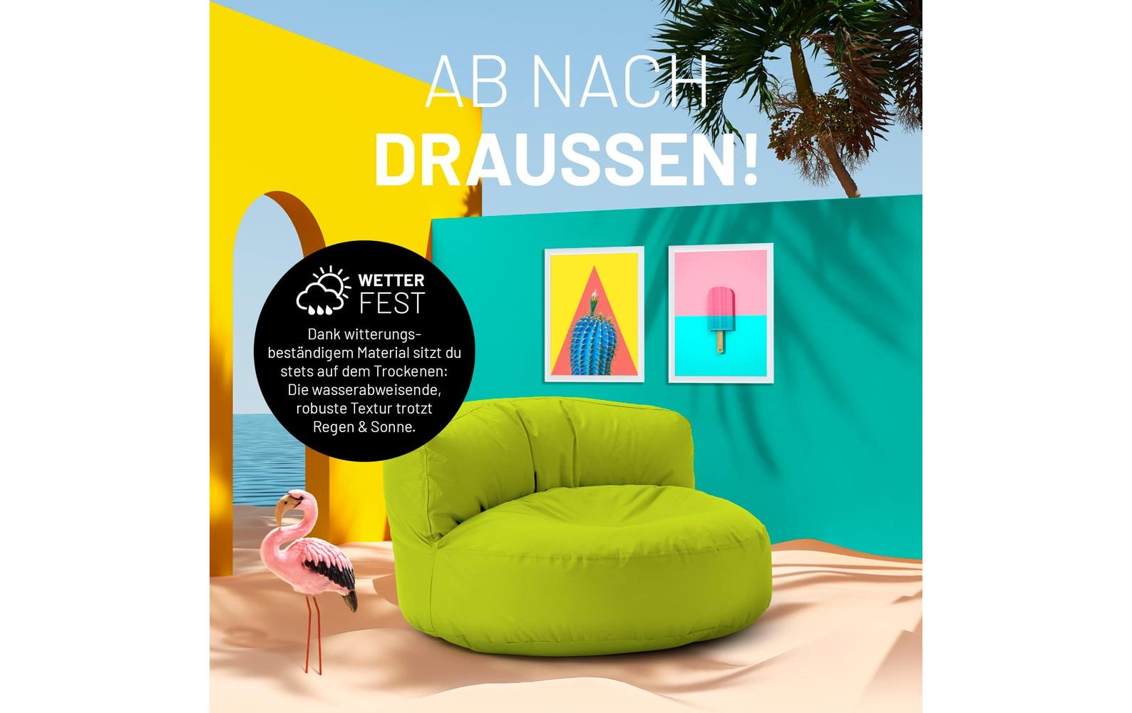 Sitzsack Lounge 30 L, Apfelgrün<br>Sitzsofa für innen und aussen