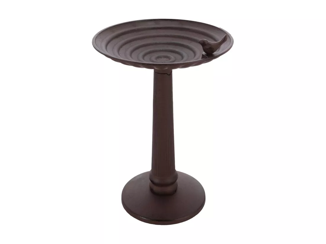 Bain à oiseaux en fonte sur pied XL - 37 cm