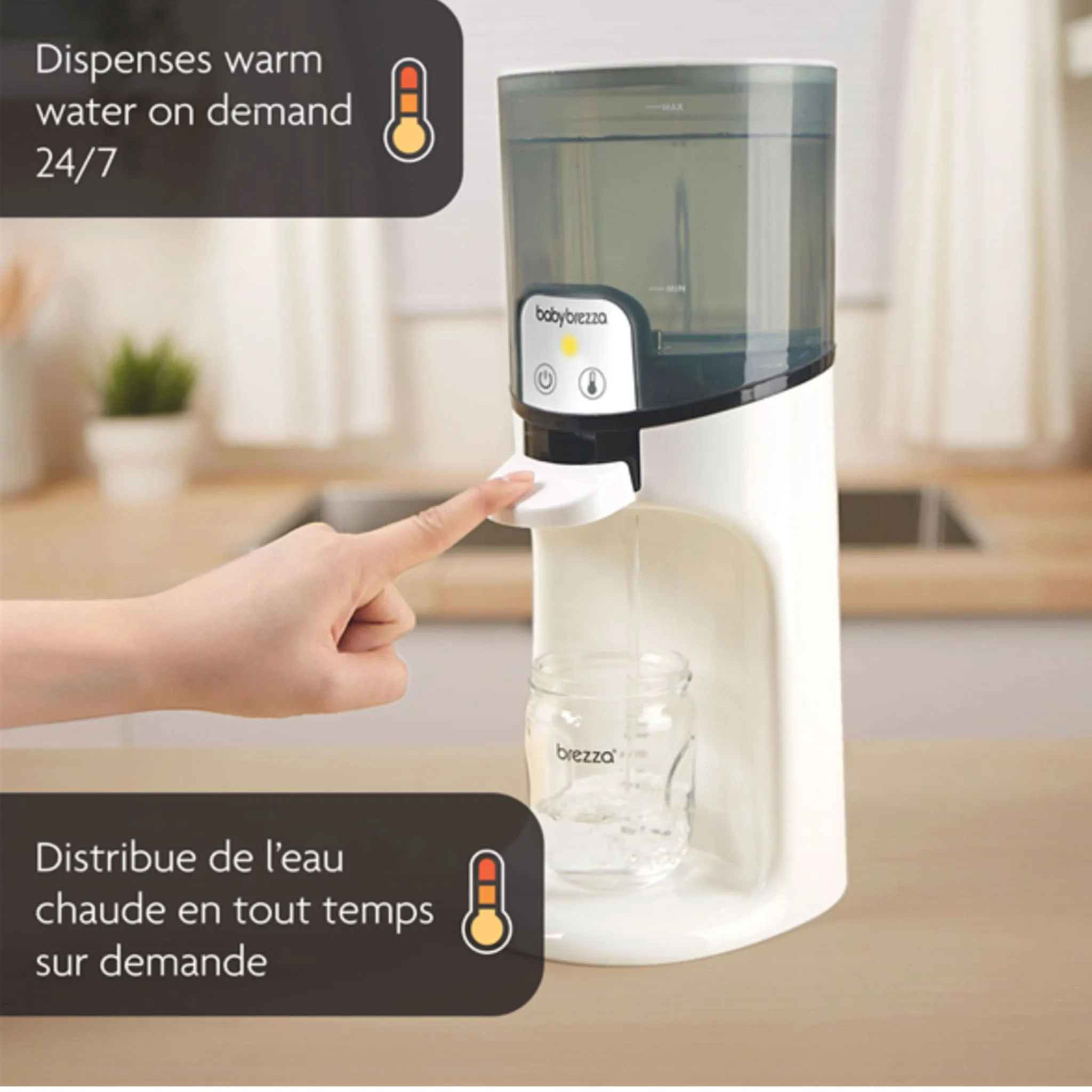 Baby Brezza Distributeur d'Eau Instantané pour Biberon