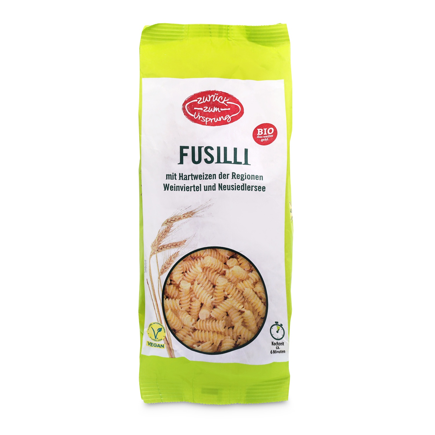 ZURÜCK ZUM URSPRUNG Teigwaren ohne Ei, Fusilloni 500 g