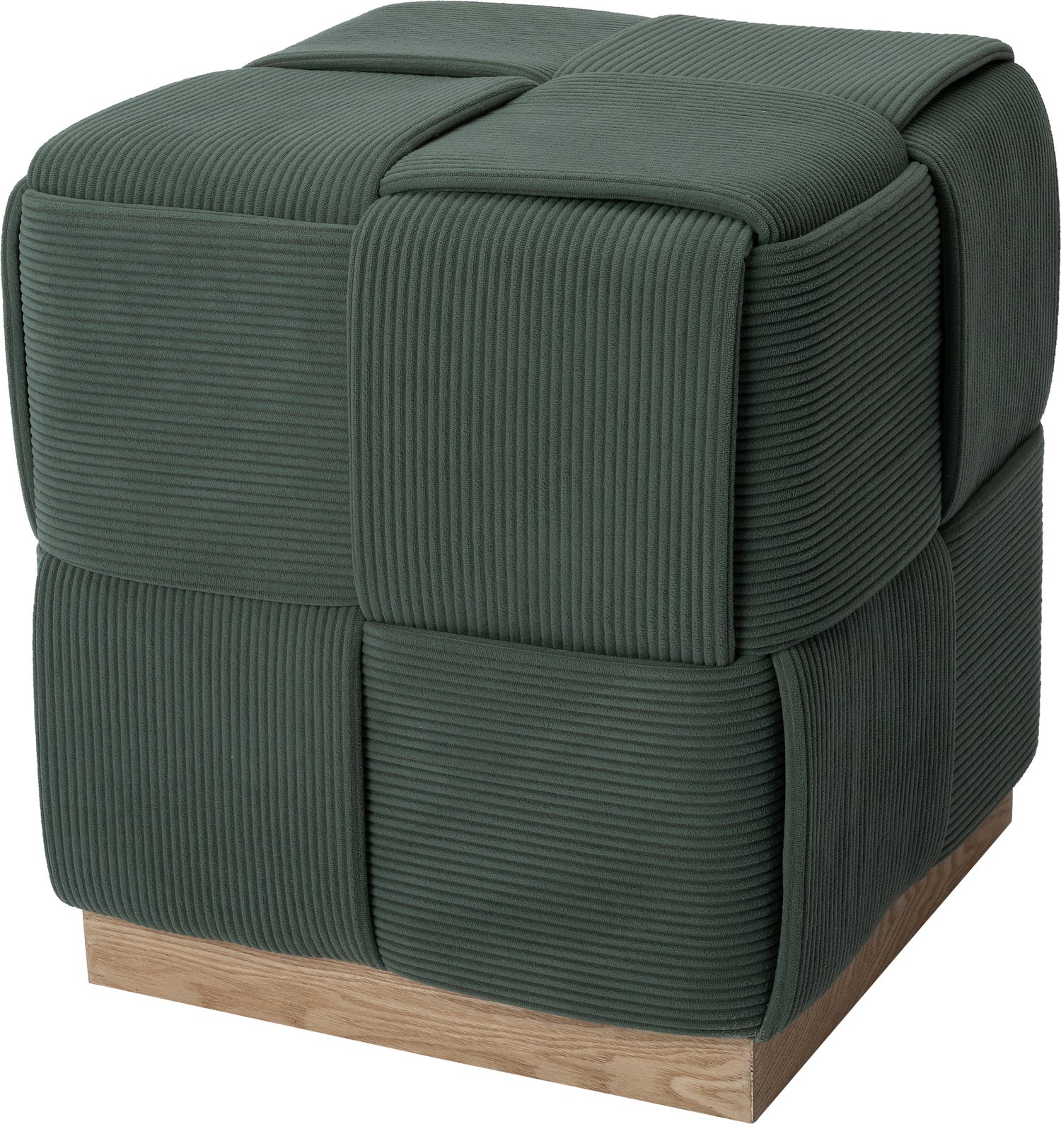 Intratuin poef Eb groen 45 x 45 x 45 cm