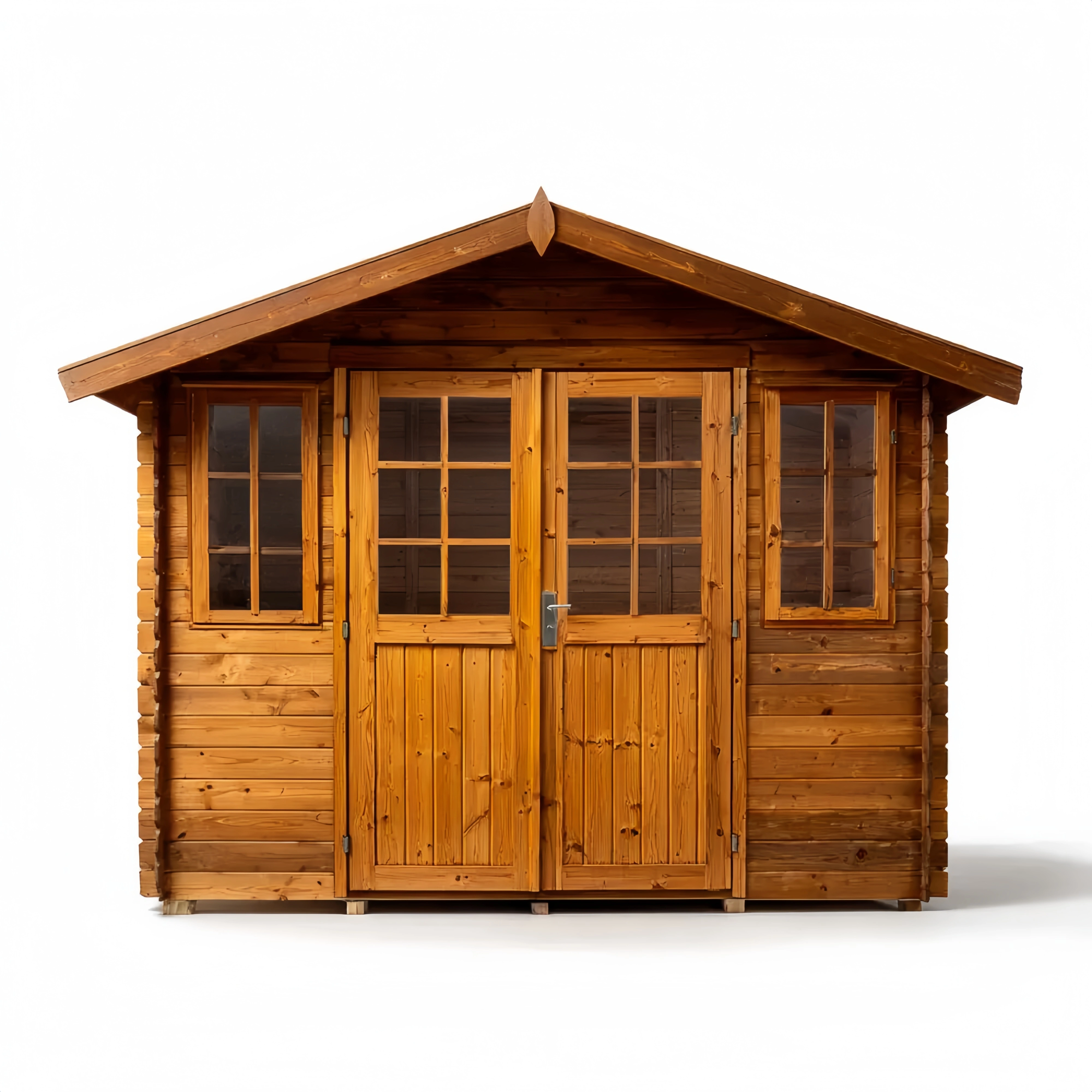 Holz Geräteschuppen 250x200x210 cm – Naturholz – Klassisches Design