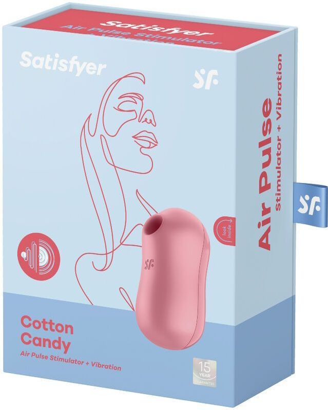 Satisfyer - Cotton Candy - Drukgolfvibrator - Waterdicht - Siliconen
