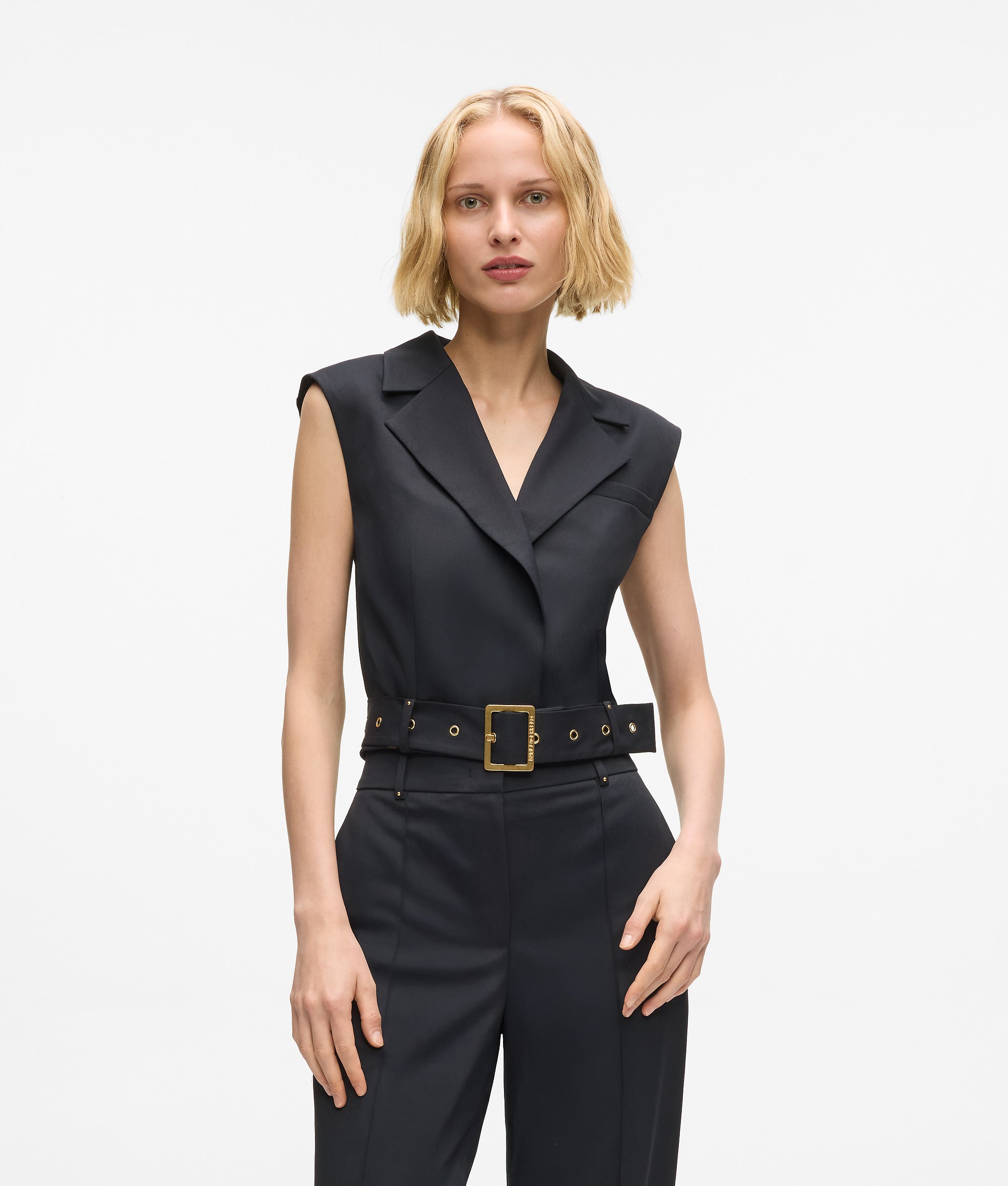 Karl DNA gilet met studs