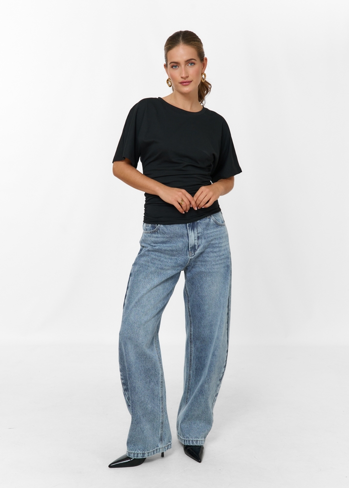 Fleur t-shirt zwart
