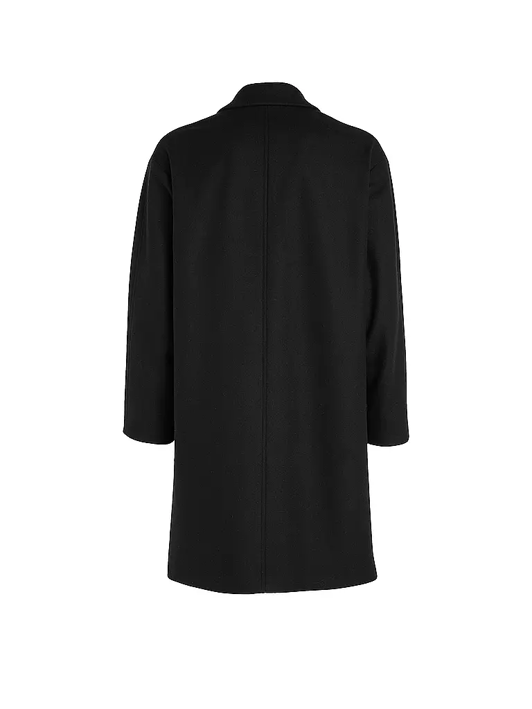 CALVIN KLEIN Wollmantel  schwarz