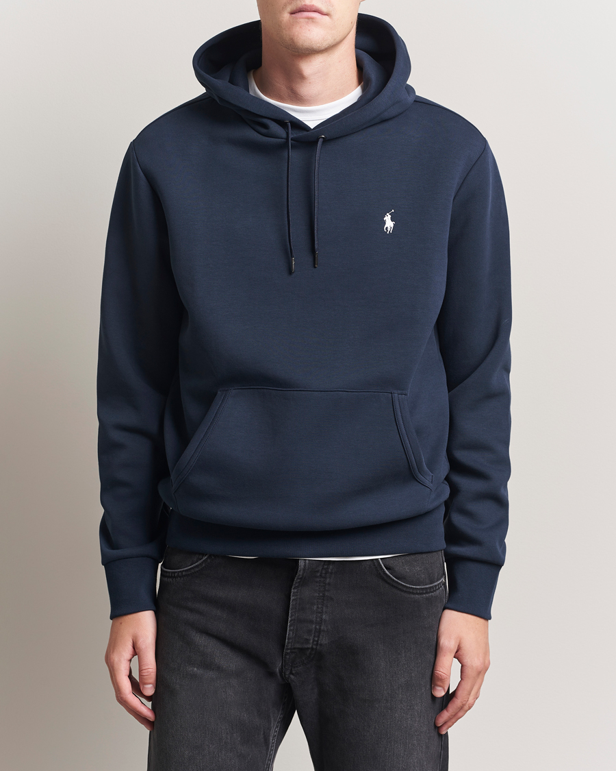 Polo Ralph Lauren Double Knitted Hoodie Aviator Navy
