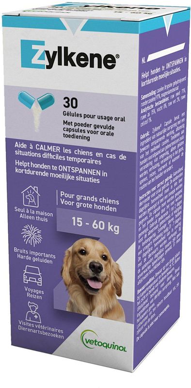 Kalmeringsmiddel - Zylkene - 450 mg - Voor Honden - Natuurlijk