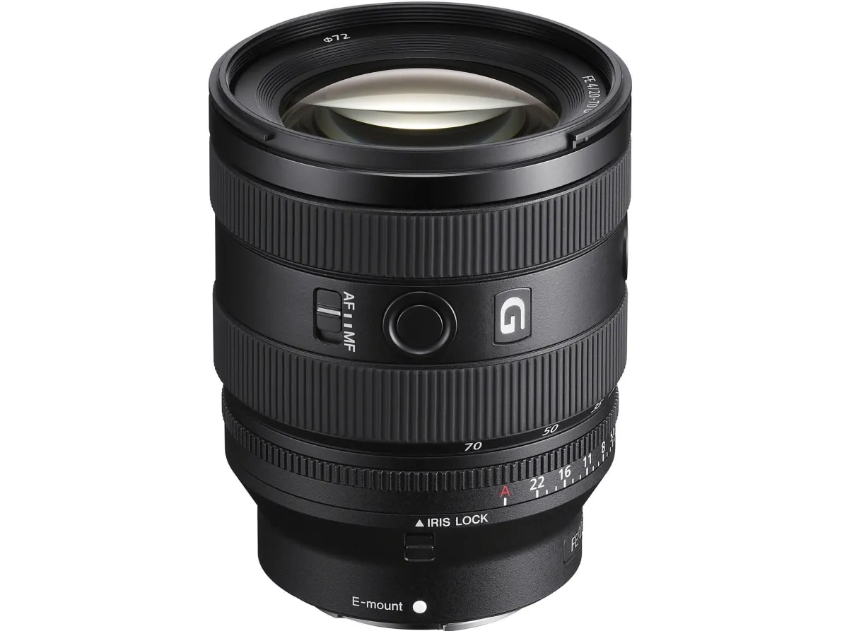 Sony SEL2070G - Telefoto zoom objektiv - 20 mm - 70 mm - f/4.0 G - Sony E-mount - for Cinema Line; a VLOGCAM; a1; a1 II; a6700; a7 IV; a7C; a7C II; a7CR; a7R V; a7s III; a9 III