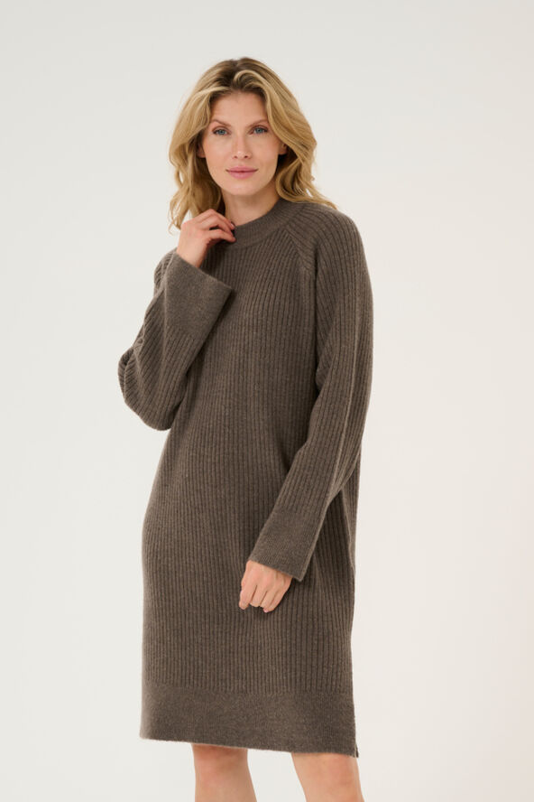 Kaffe KArinya Knit Dress Major brown