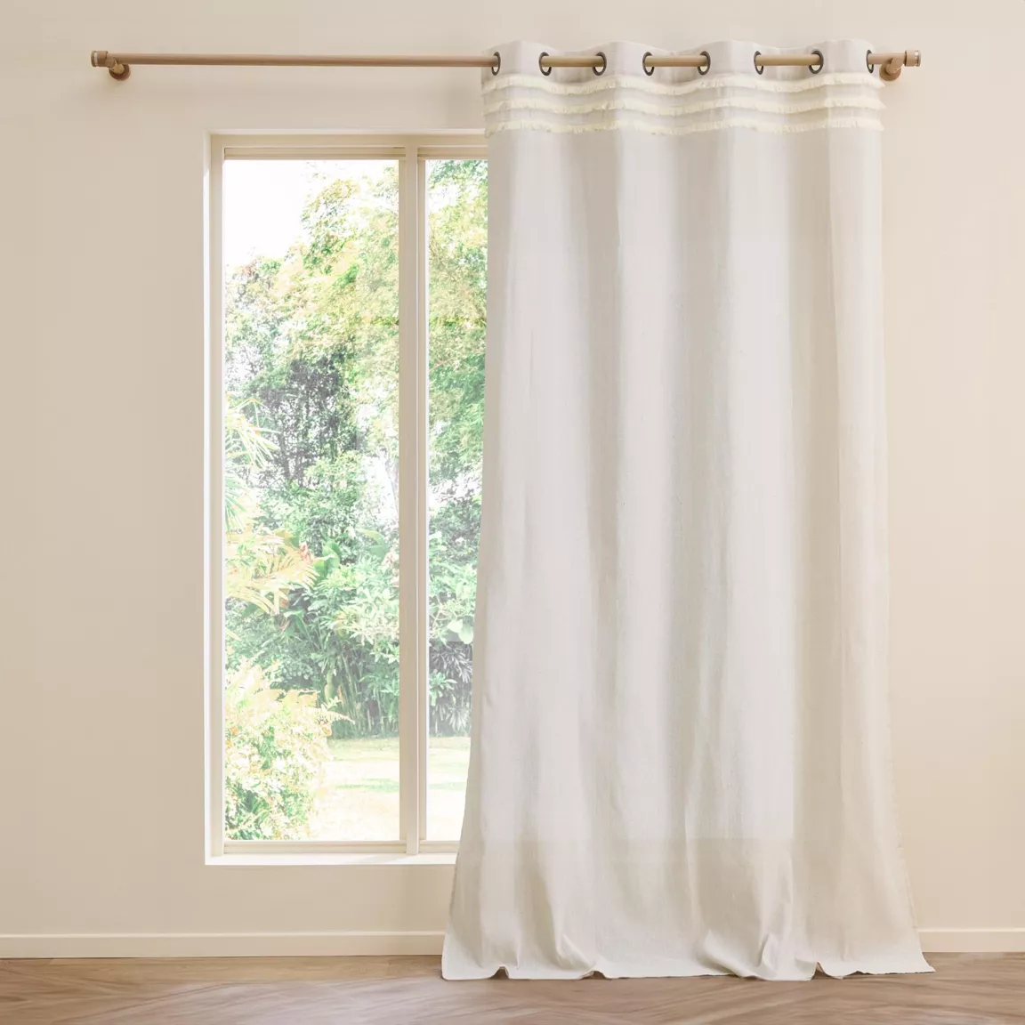 Rideau polycoton (140 x 240 cm) Vertis Beige