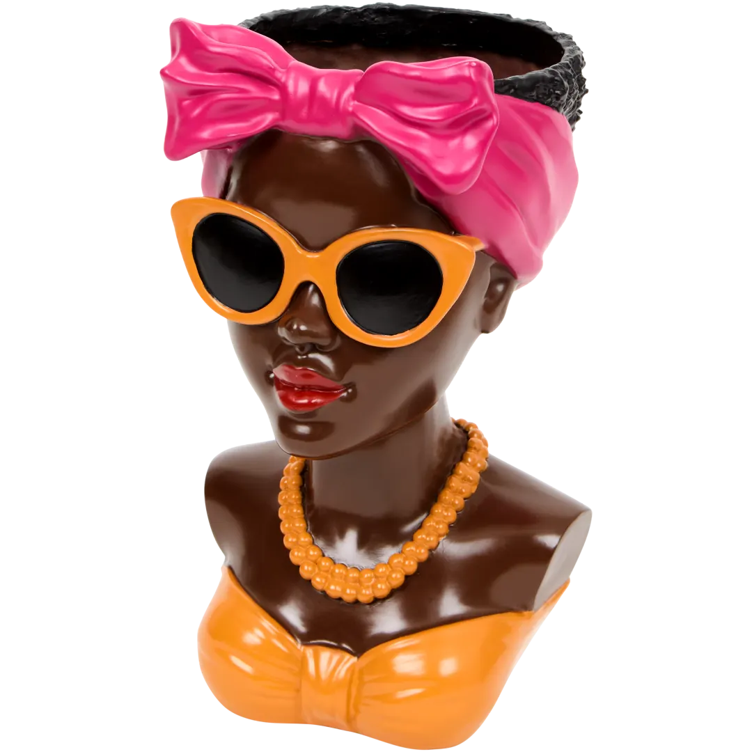 Vaas vrouw met fruit 16,5 x 16 x 26 cm | diverse varianten