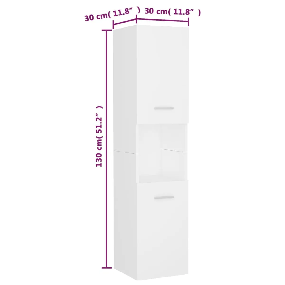vidaXL Ensemble de salle de bain Blanc