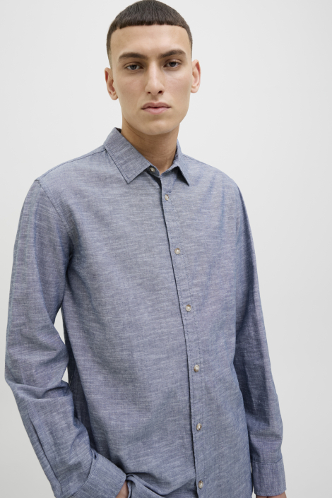 Jack & Jones blauwe heren overhemd