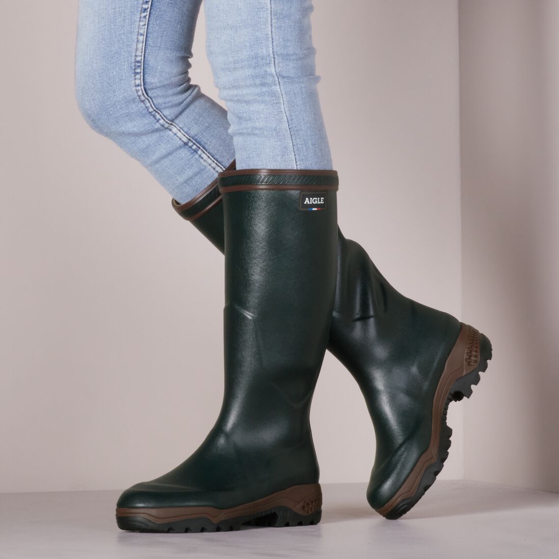 AIGLE groene aigle regenlaarzen parcours 2 wmn