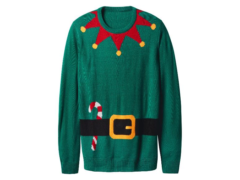 Heren kersttrui met lampjes