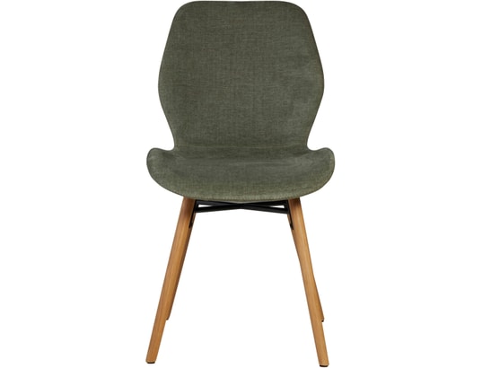 CONCEPT1 - Chaise Lot de 2 C. Keri vert bouteille tissu