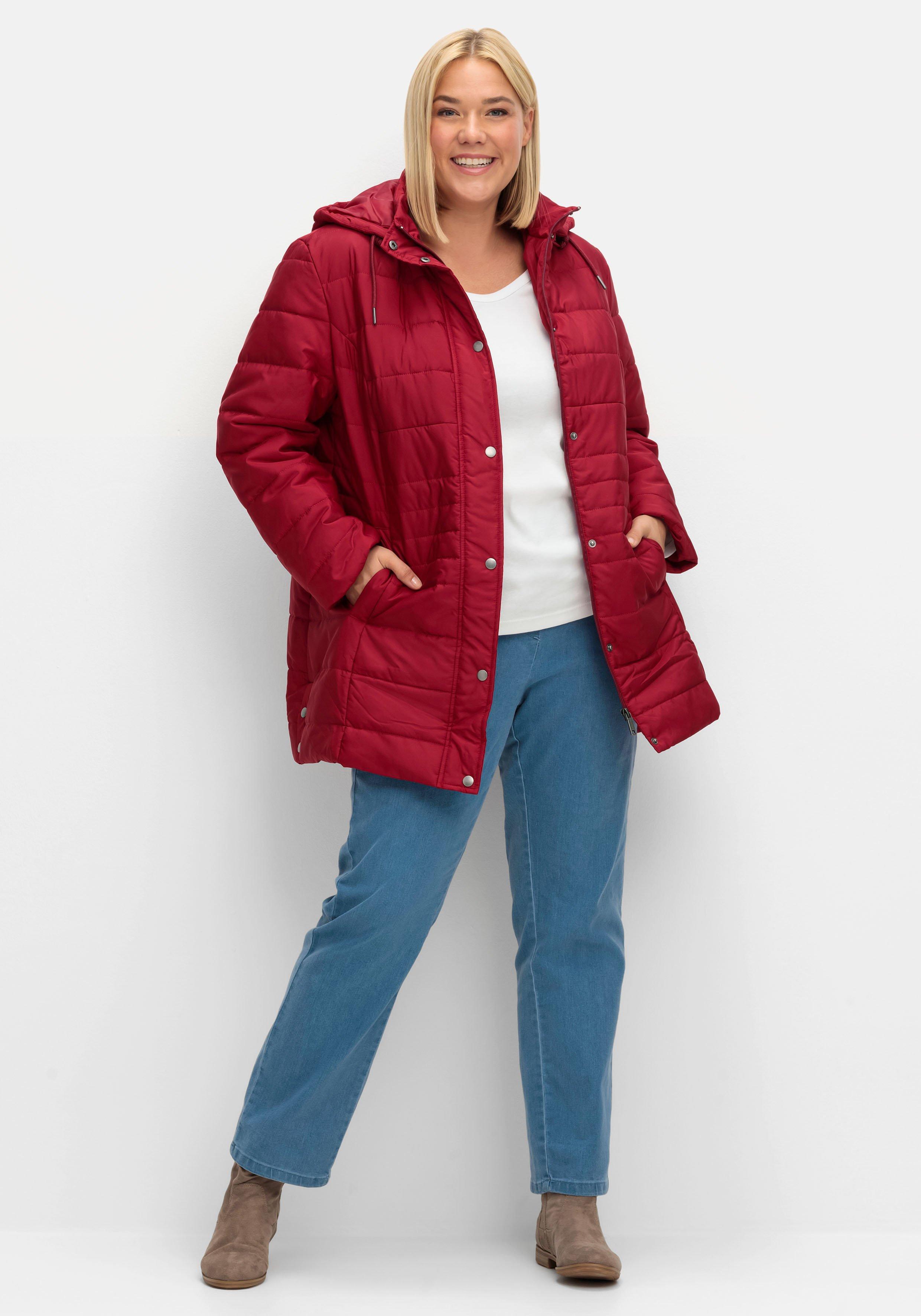 Warm wattierte Steppjacke mit Kapuze