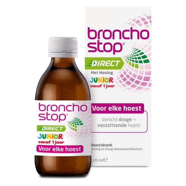 Bronchostop Direct Junior Hoestdrank met Honing 120 ML