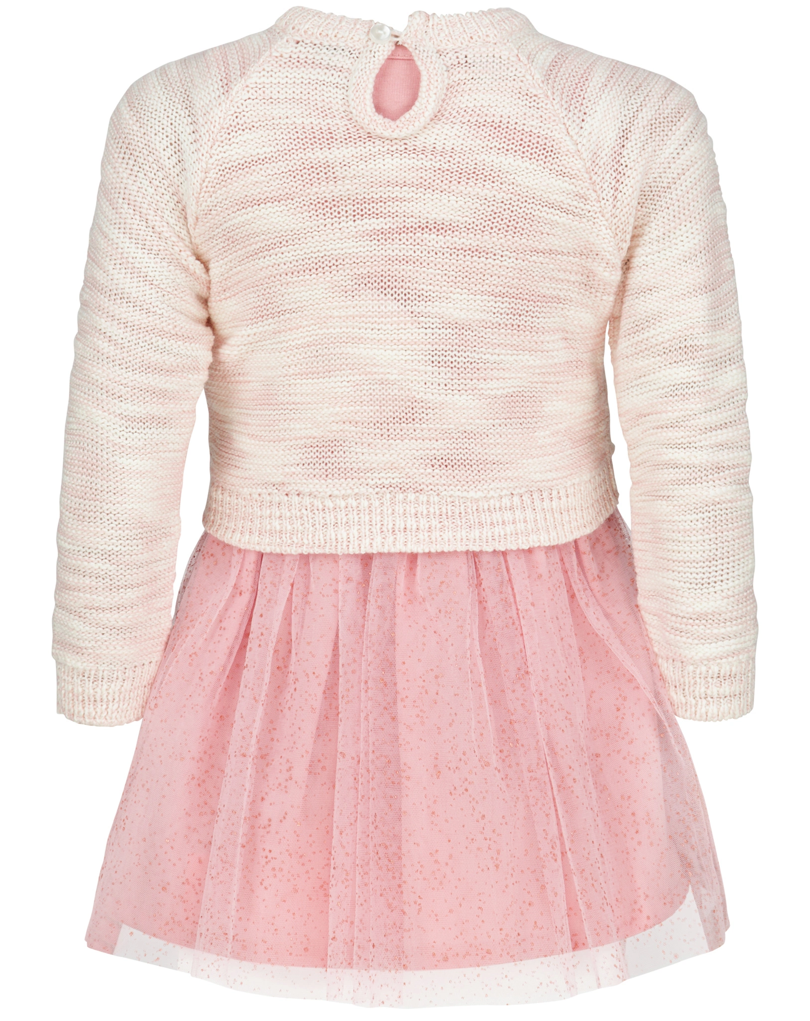Langarmkleid MIAU mit Tüll in rose