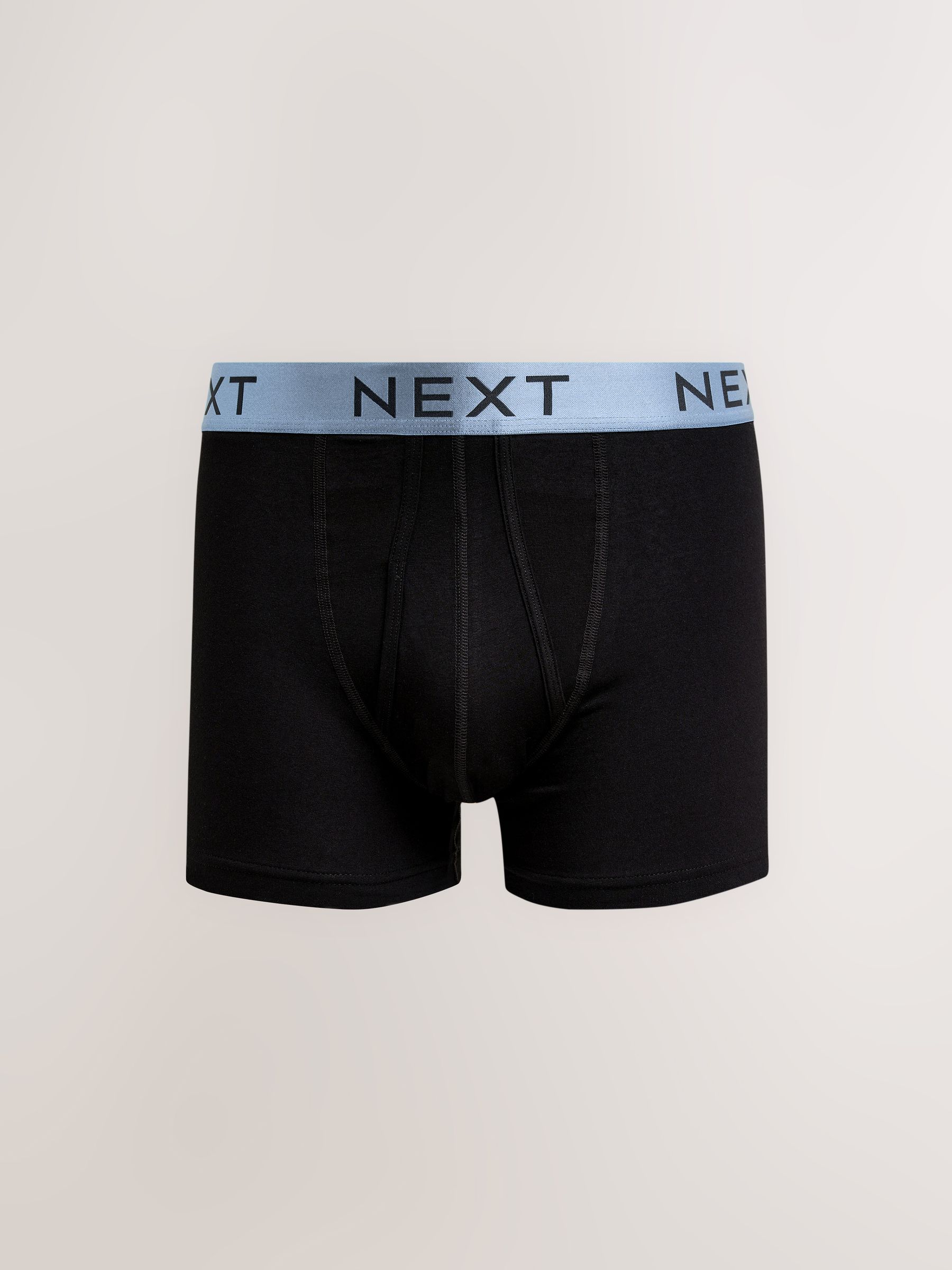 Zwart met felgekleurde glanzende taillebanden - Standaard - 10 Boxershorts zonder plooi