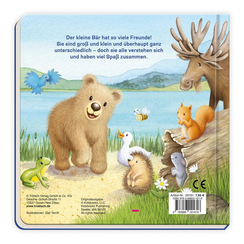 Trötsch Pappenbuch mit Reimen Der kleine Bär und seine Freunde