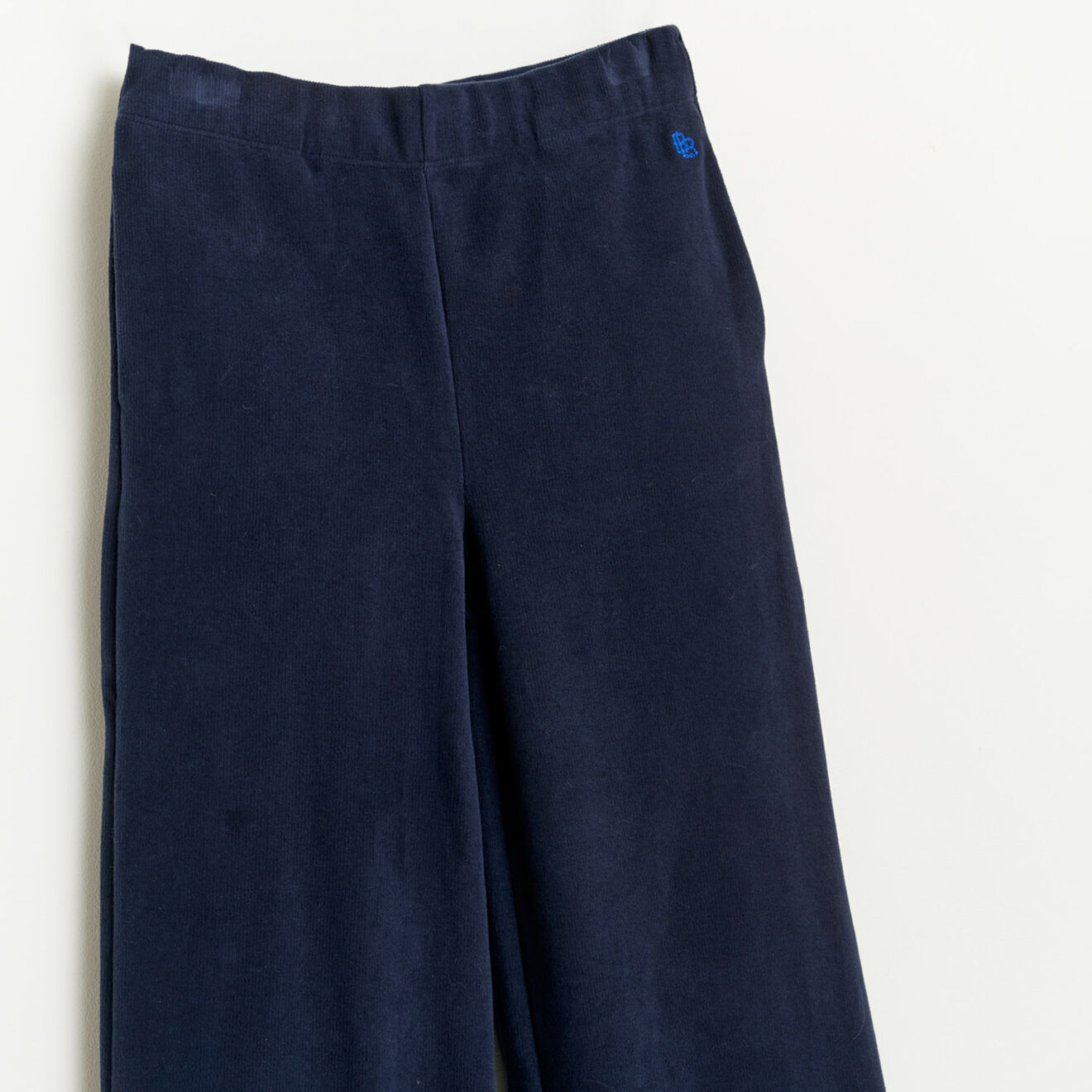 Bellerose Pantalon évasé Fiona en Coton bleu marine