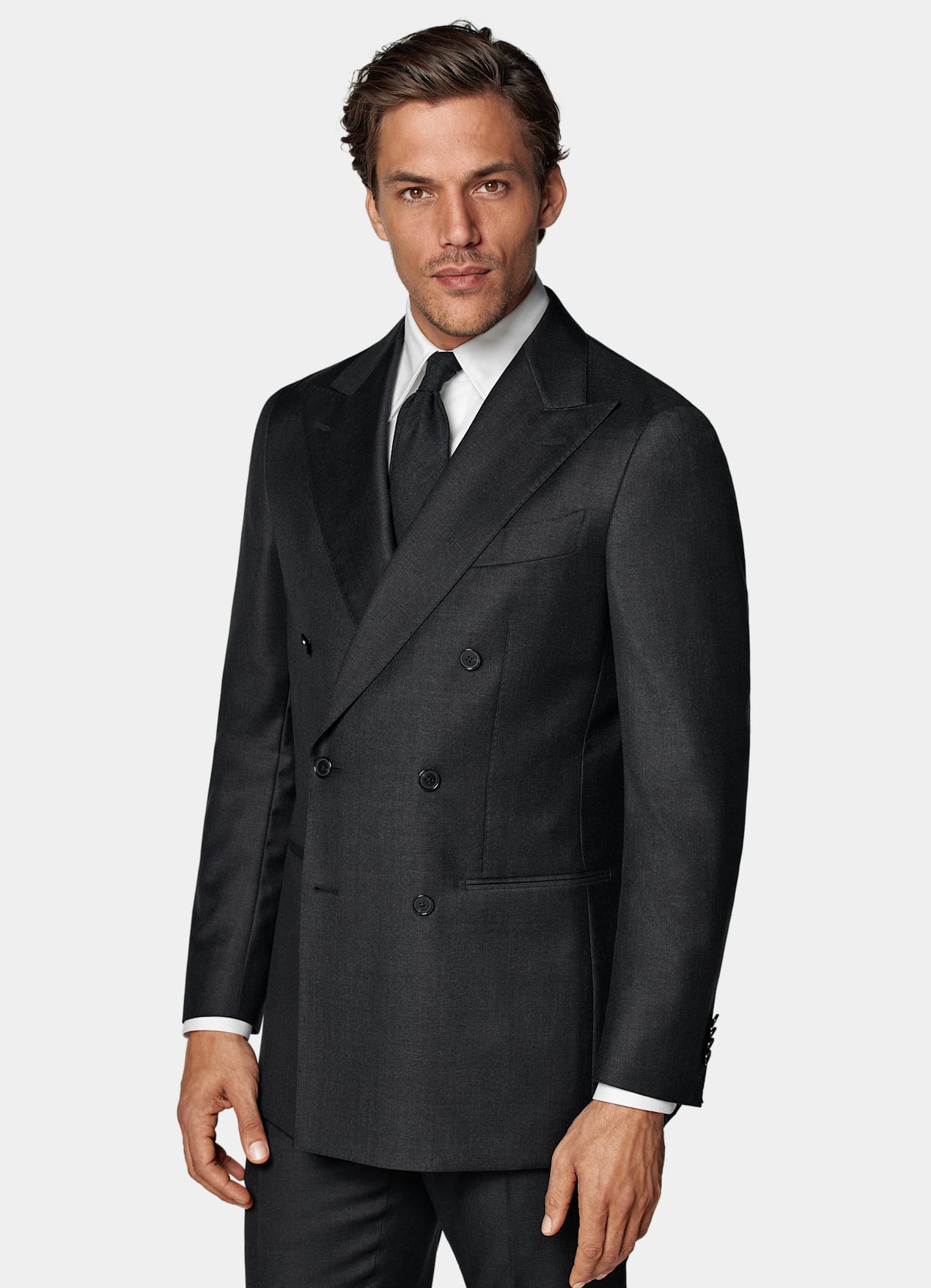 Costume Havana coupe Tailored gris foncé