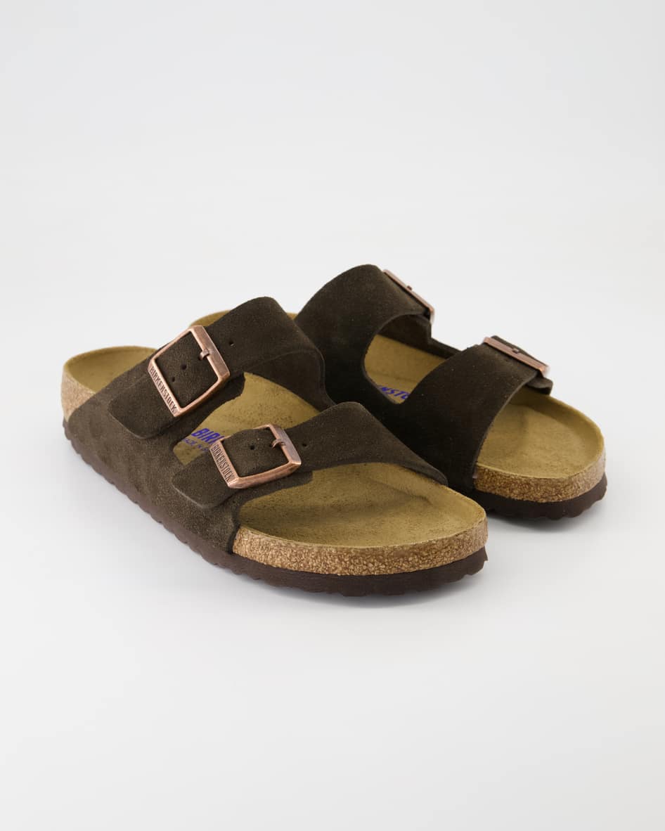 Birkenstock Arizona Soft Pantoletten in Braun