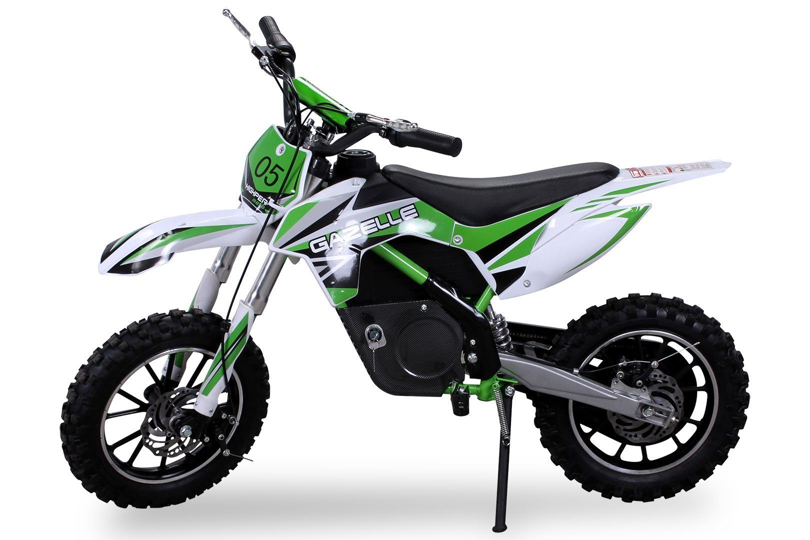 Motocicleta elétrica infantil Actionbikes Motors Gazelle 500W - mini moto de cross infantil a partir de 5 anos, elétrica - 7 - 25 km/h, capacidade de carga 60 kg (1 unidade), mini moto de trilha infantil, mini moto de pit bike, pocket bike - acelerador de