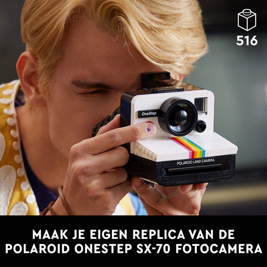 Mooi!Ideas Polaroid OneStep SX-70 camera Vintage Bouwpakket voor Volwassenen 21345