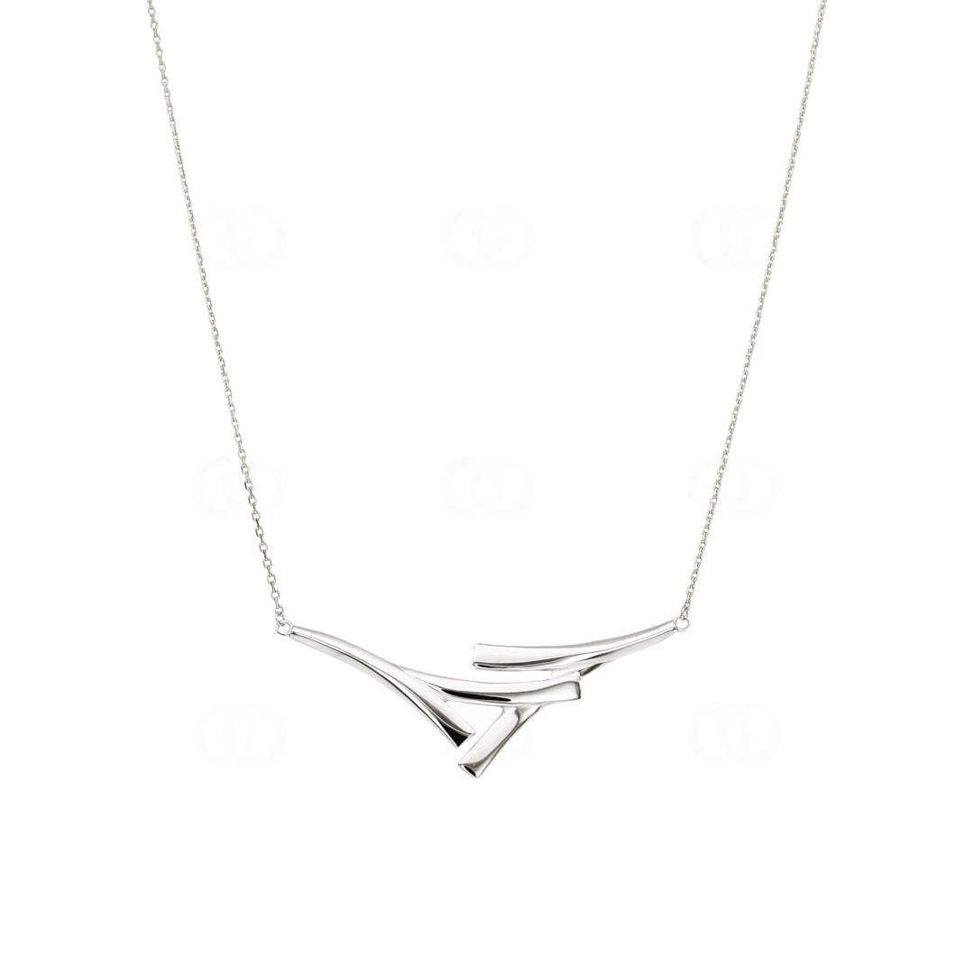 Collier 925 Silber rhodiniert 42cm