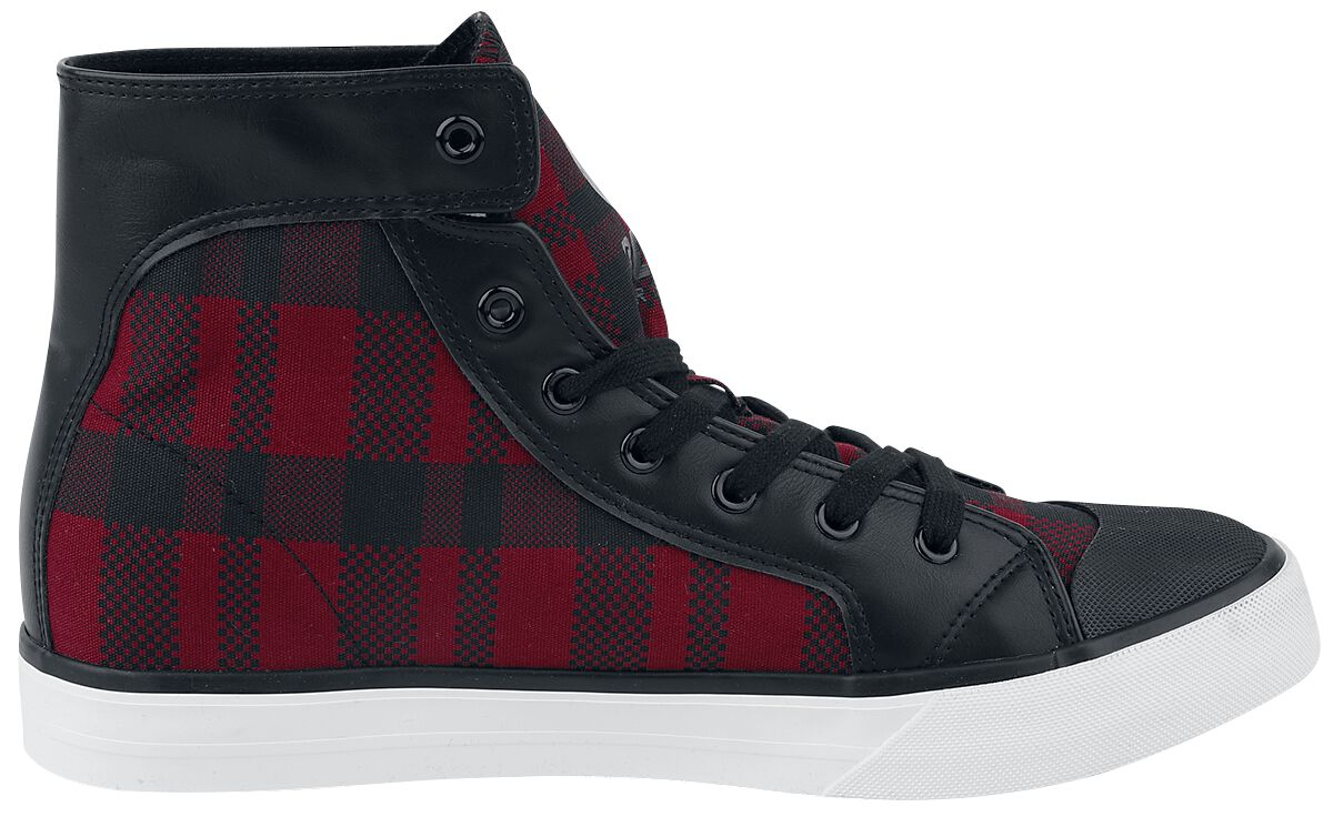 Baskets à carreaux | Black Premium by EMP Baskets hautes
