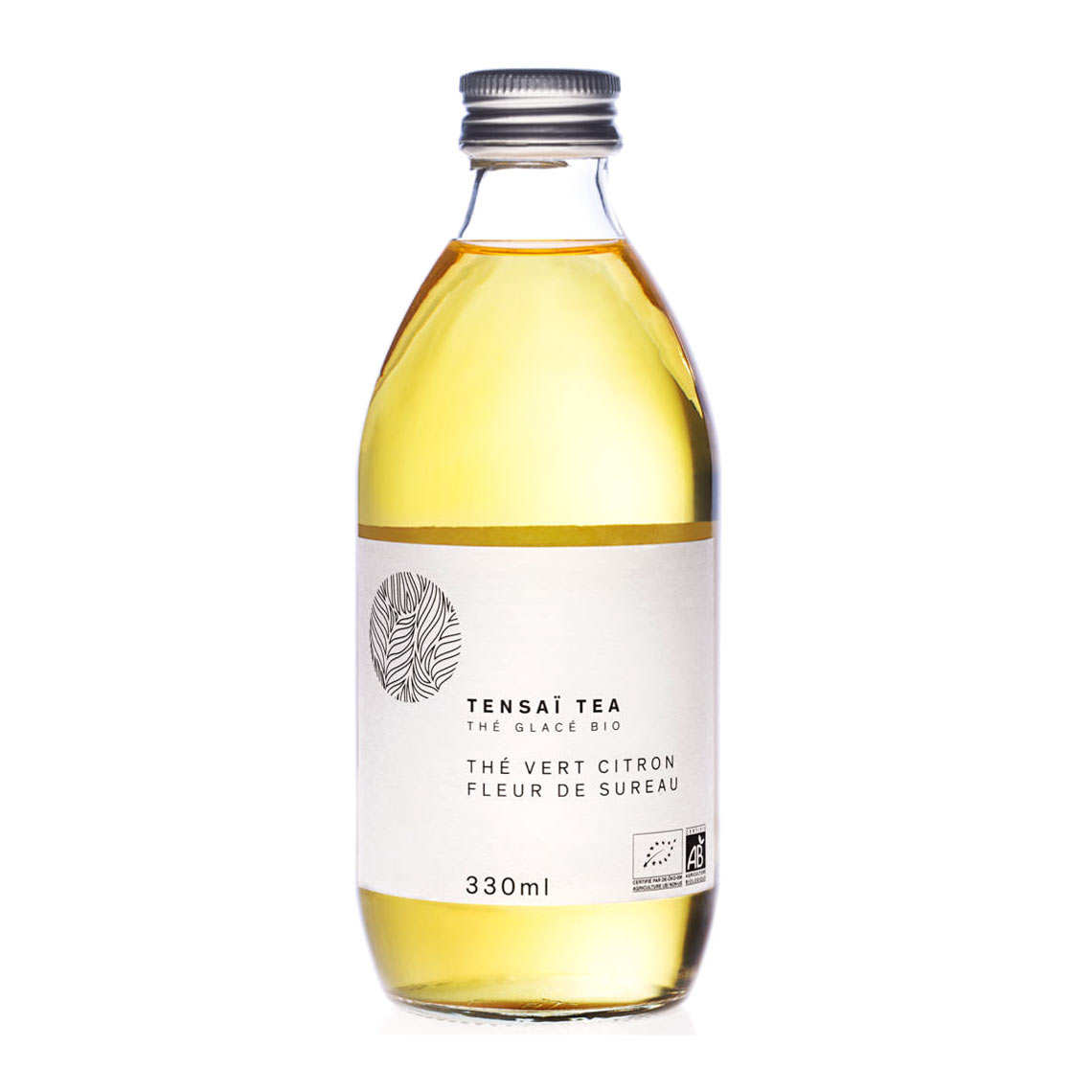 Thé glacé bio Tensaï - thé vert, citron, fleur de sureau