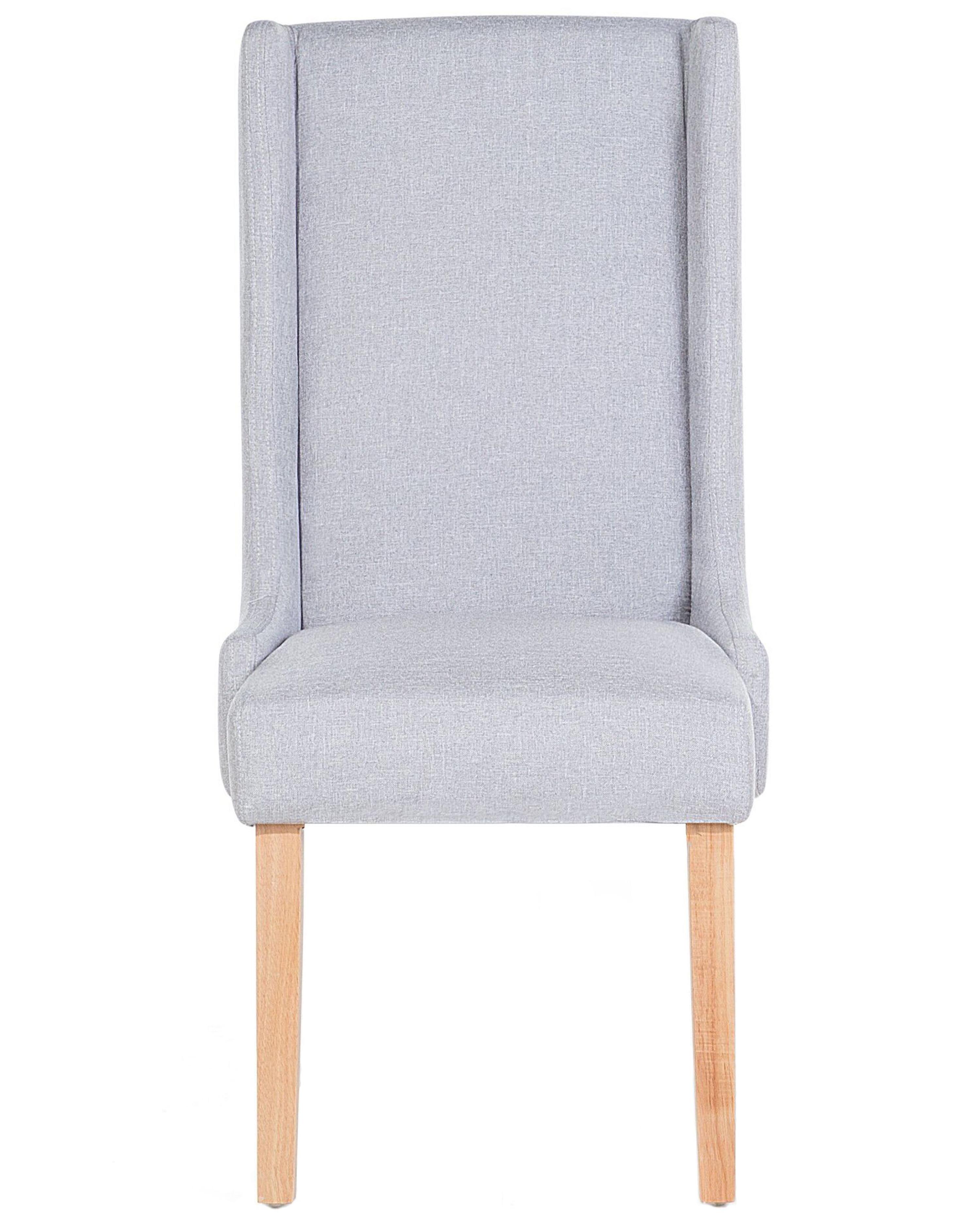 Set van 2 eetkamerstoelen CHAMBERS Katoen Lichtgrijs